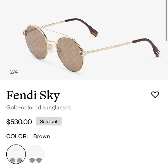 Fendi Sky Monogram sunglasses - Picture 5 of 5